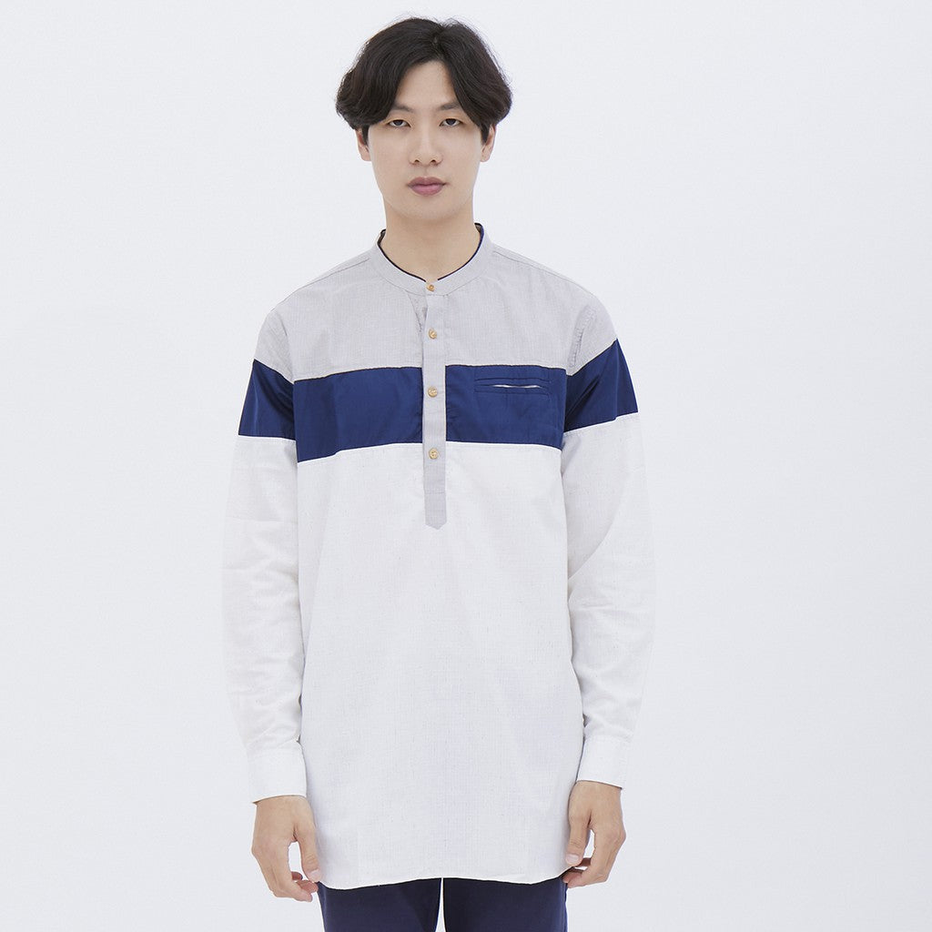 M231 Koko Kurta Pria Panjang Abu 1541B
