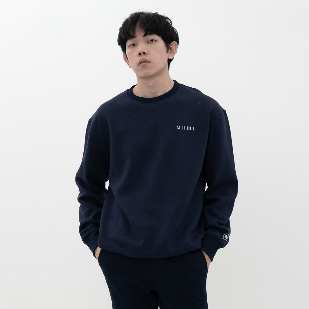 M231 Sweater Crewneck Panjang Navy 2198E