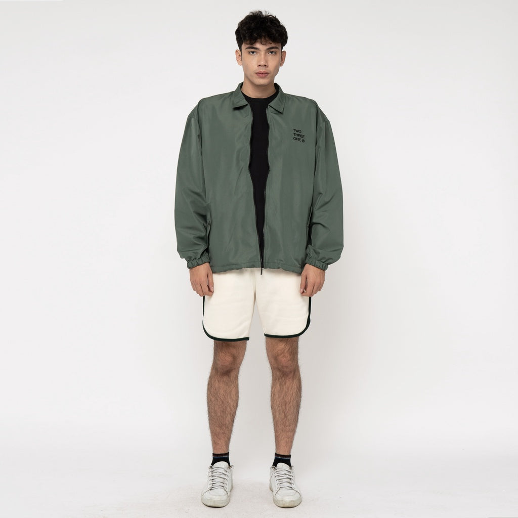 M231 Jaket Coach Two Tone Dark Green Back On Track 2584B