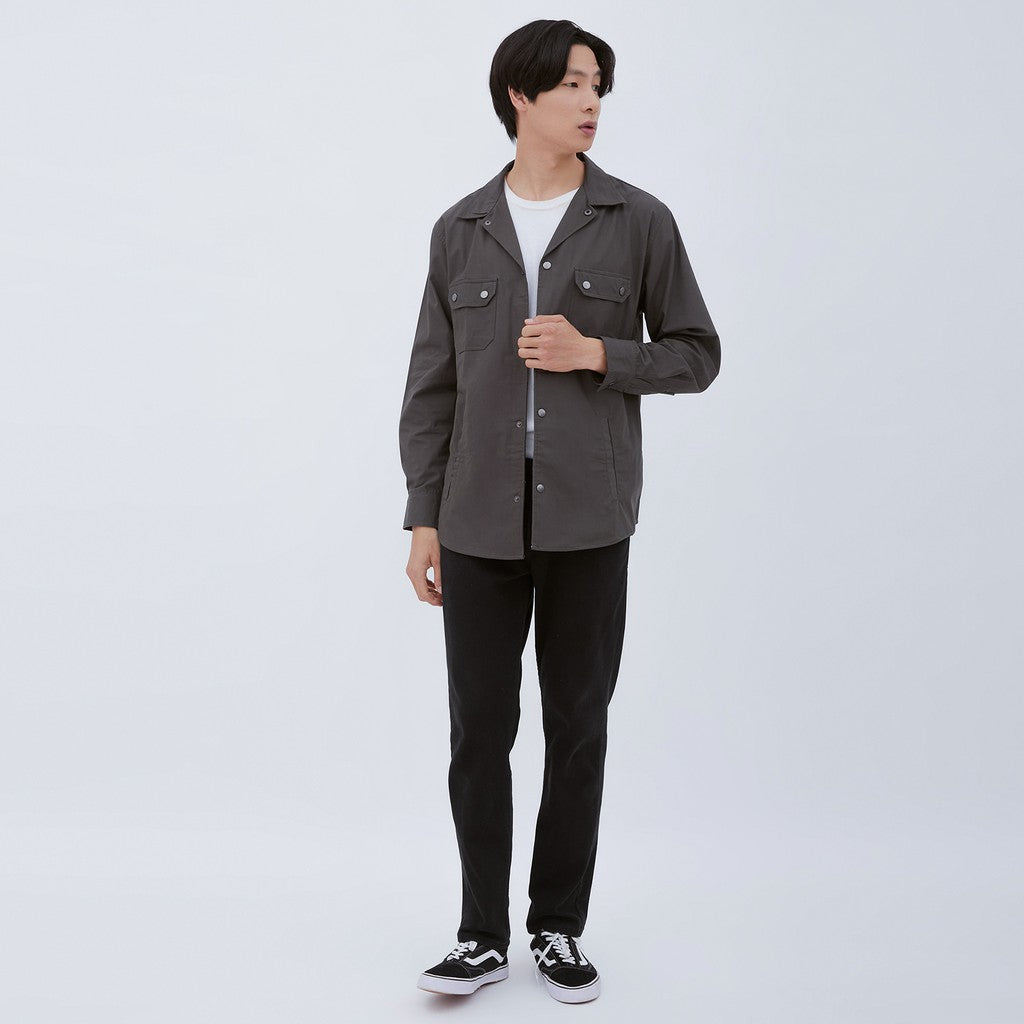 M231 Jaket Pria Coverall Panjang Abu 1959D