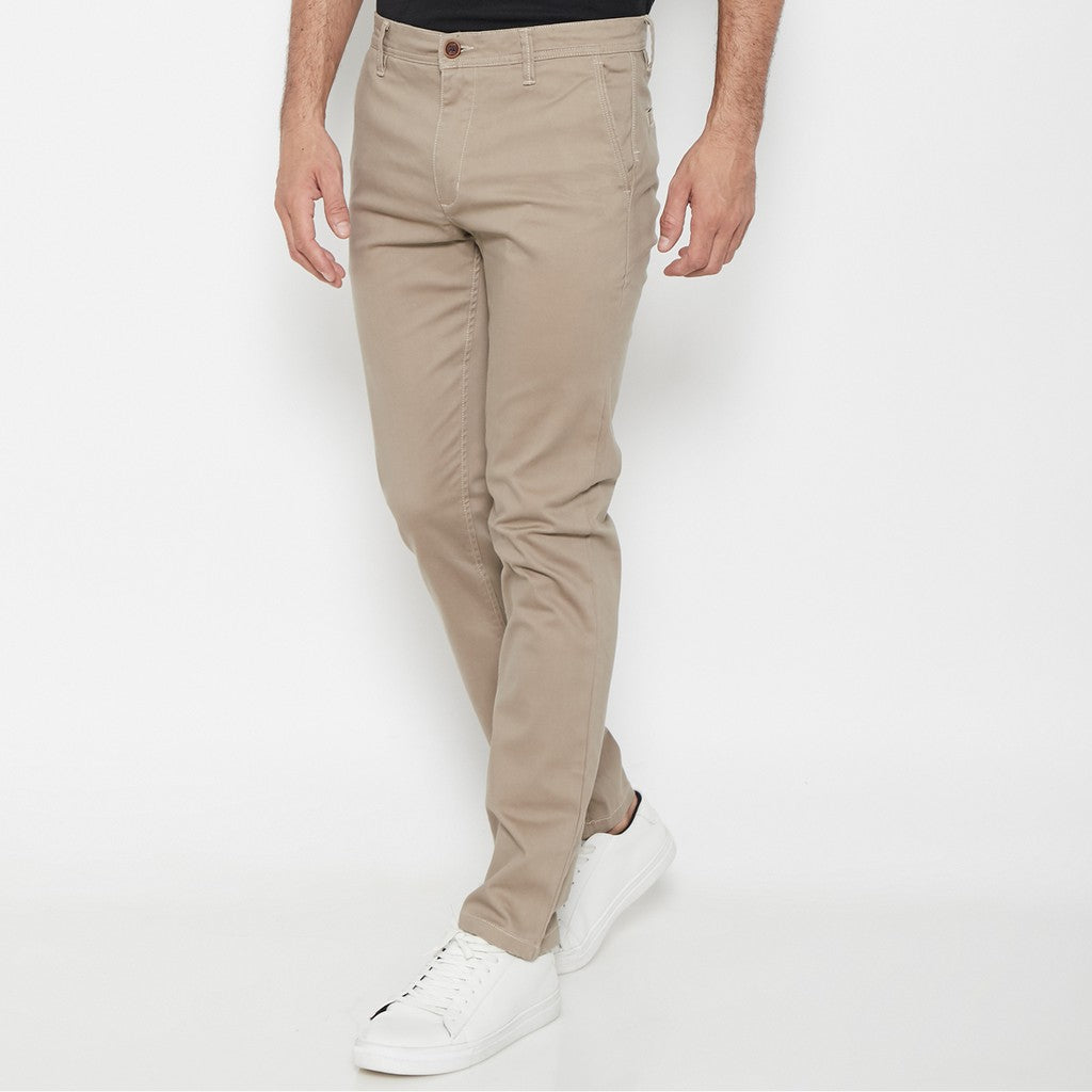 M231 Celana Panjang Pria Chino Pants Slim Fit Stretch Khaki C1093