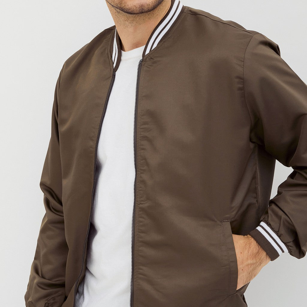 M231 Jaket Pria Bomber Taslan Panjang Army 2078C