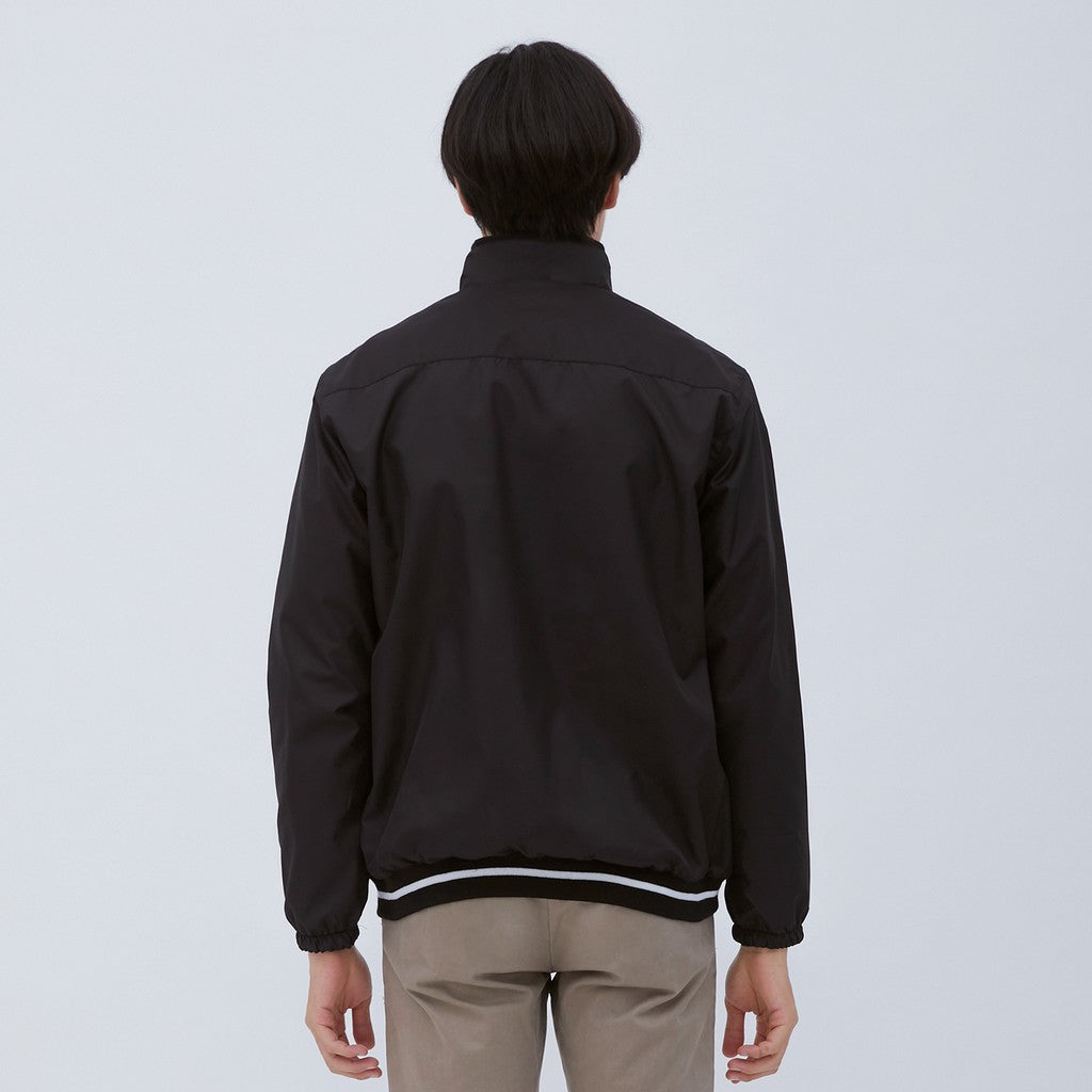 M231 Jaket Pria Taslan Windbreaker Panjang Hitam 2038A