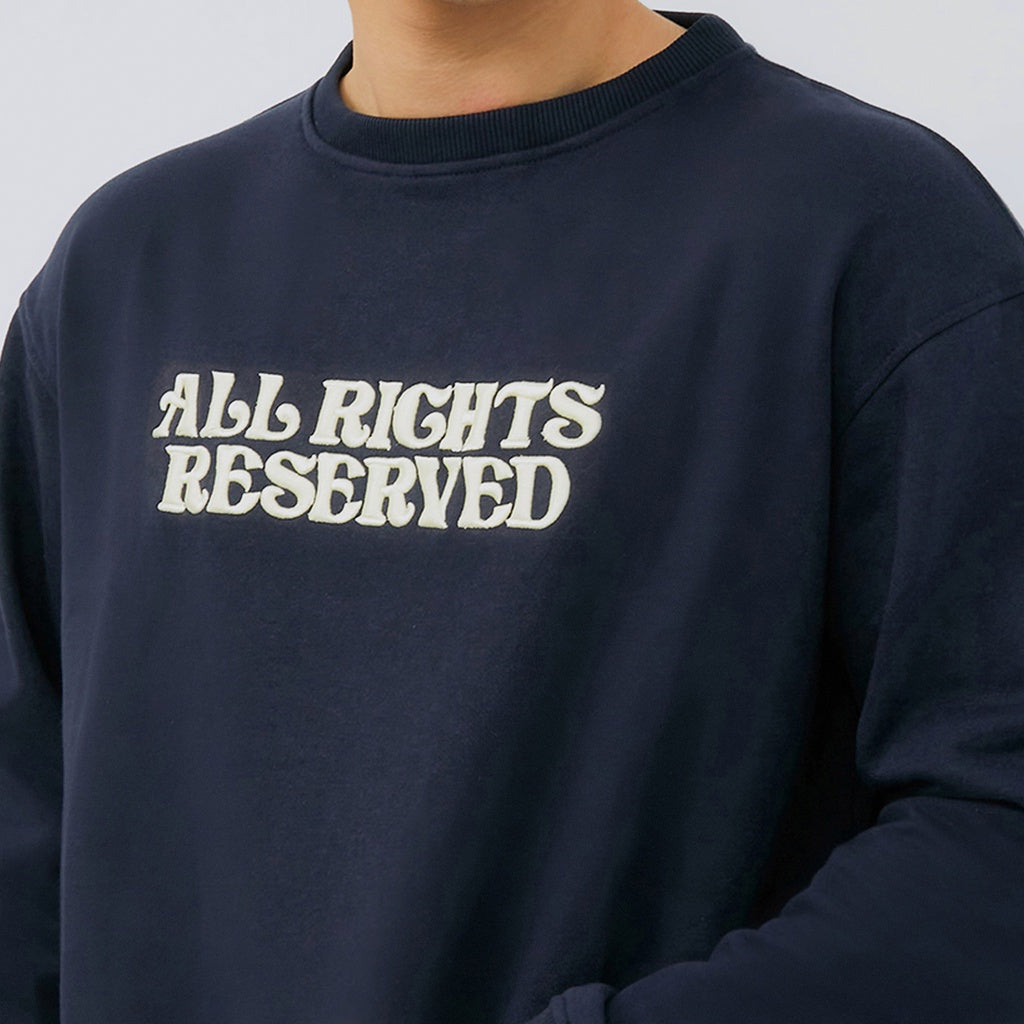M231 Sweater Crewneck Panjang Navy 2220C