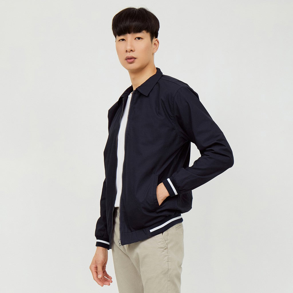 M231 Jaket Pria Canvas Panjang Navy 1863B