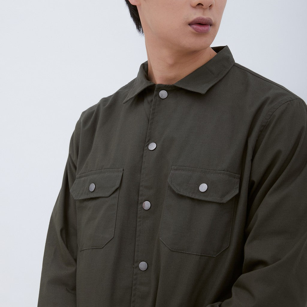 M231 Jaket Pria Coverall Panjang Olive 1960A