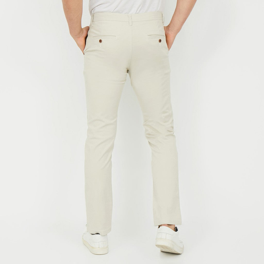 M231 Celana Panjang Pria Chinos Slim Fit Stretch Cream C1139
