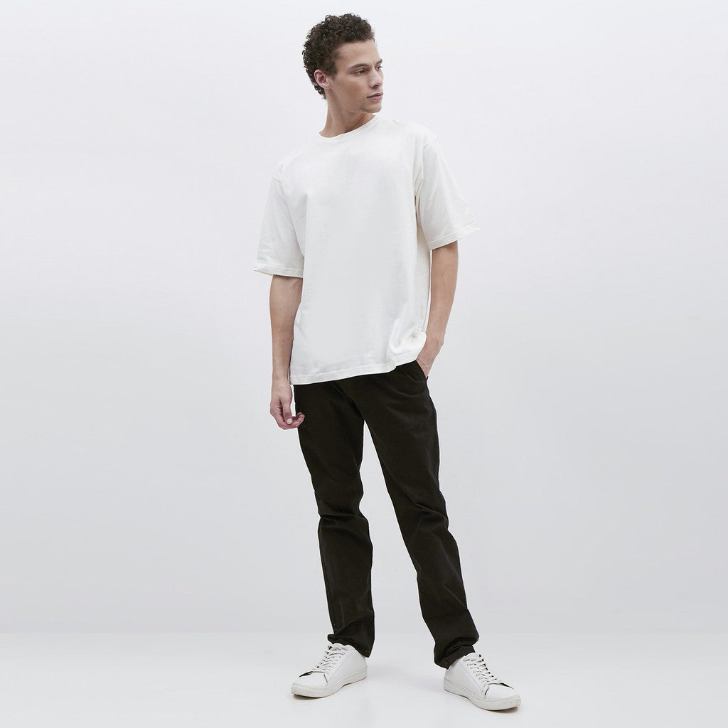 M231 T-Shirt Polos Oversized Pendek Warna Putih 1973E