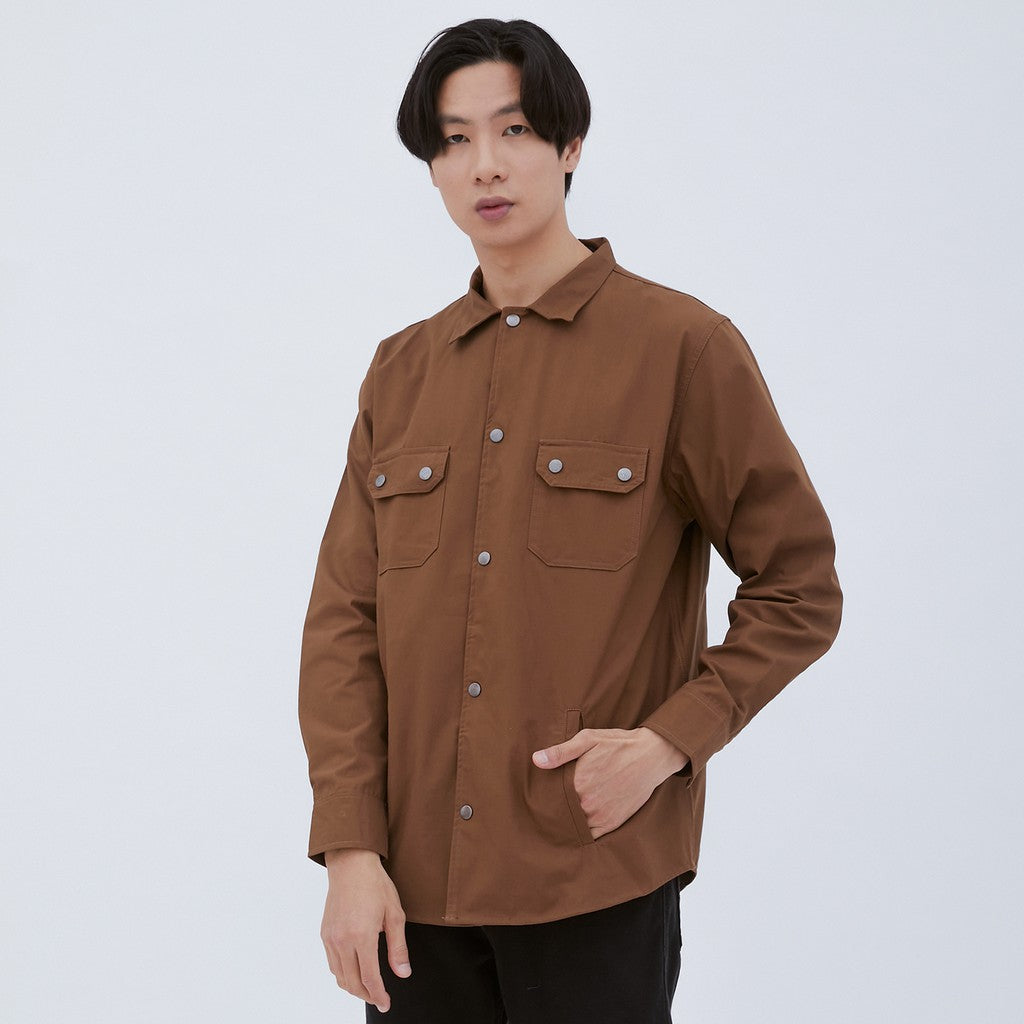 M231 Jaket Pria Coverall Panjang Coklat 1959C