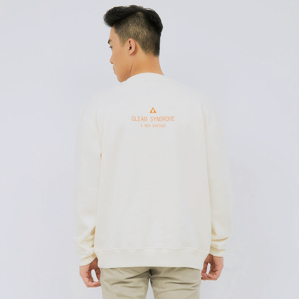 M231 Sweater Crewneck Vantage Panjang Broken White 2392B