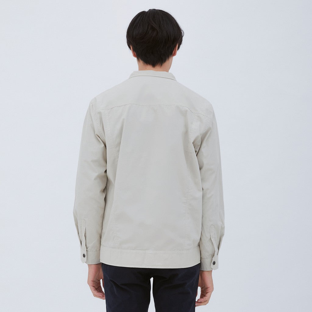 M231 Jaket Pria Coverall Panjang Cream 1876D