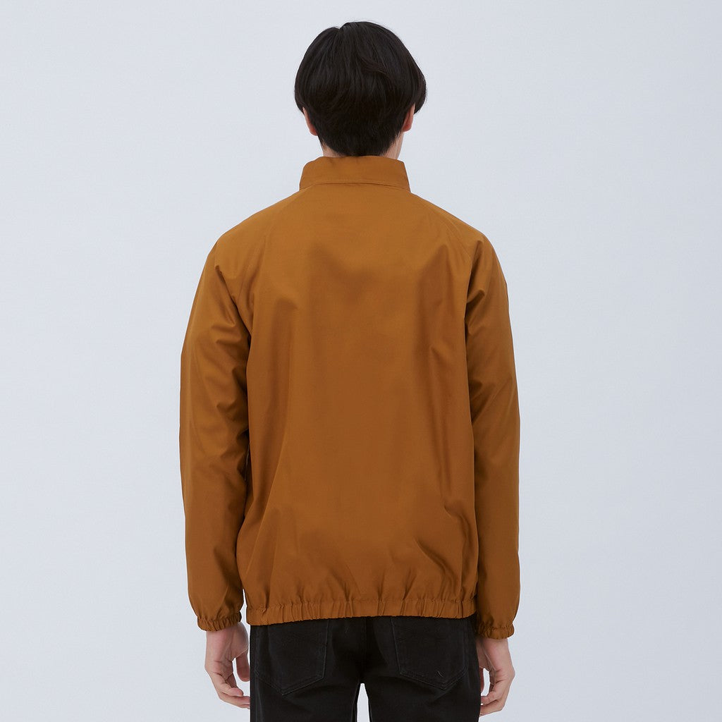 M231 Jaket Pria Taslan Windbreaker Panjang Coklat 2039F