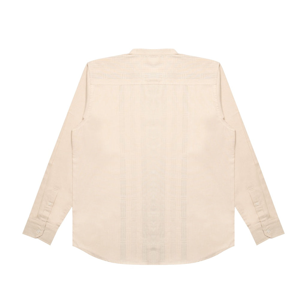 M231 Kemeja Pria Koko Panjang Cream 2957