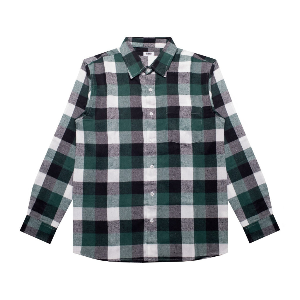 M231 Kemeja Pria Flannel Panjang Hijau 2847A