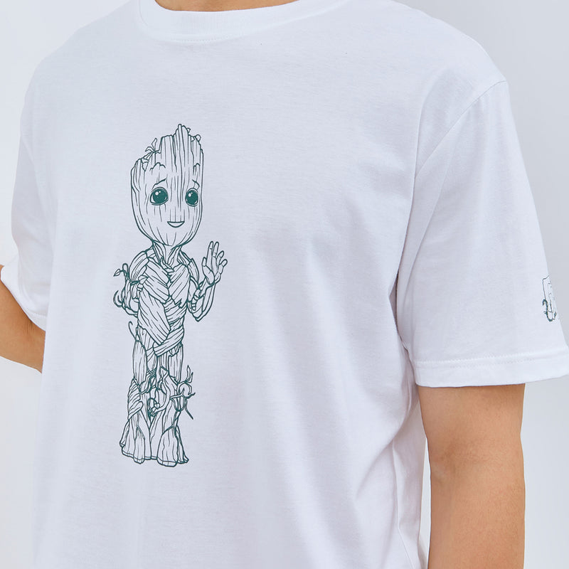 Marvel Collection M231 T-Shirt Marvel I Am Groot Putih 2905A