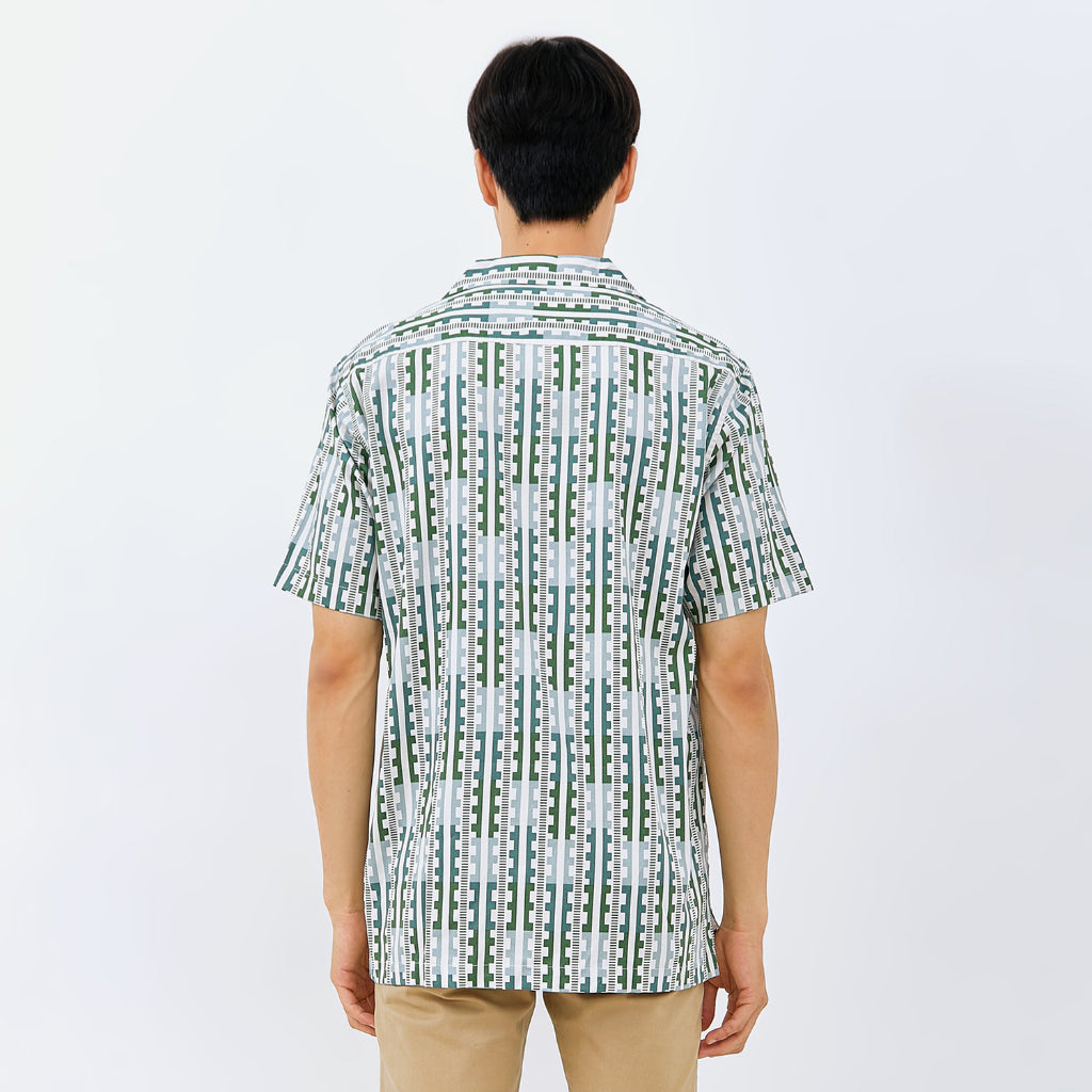 M231 Kemeja Pria Printing Hawaii Pendek 0151