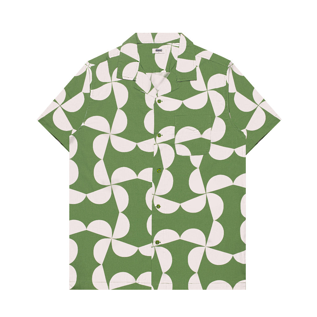 M231 Kemeja Pria Printing Hawaii Pendek 0150