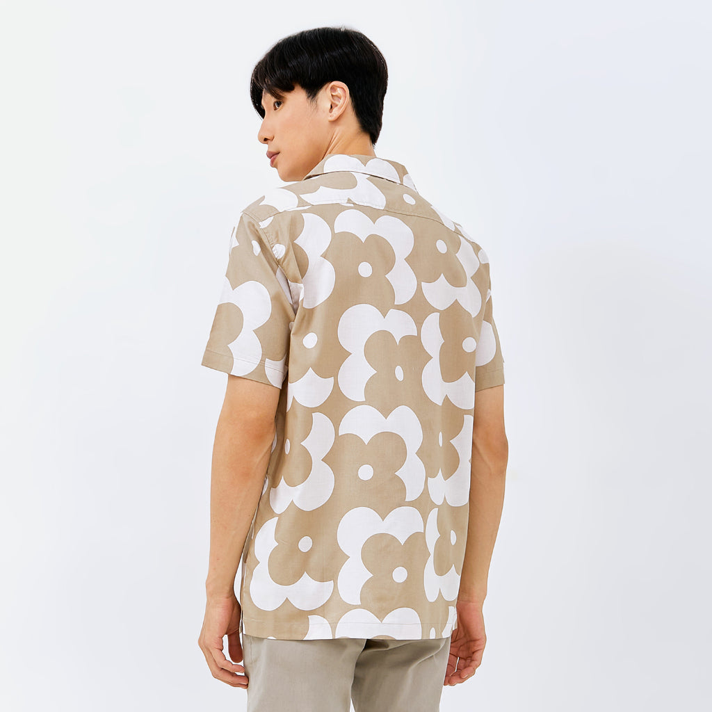 M231 Kemeja Pria Printing Hawaii Pendek 0155