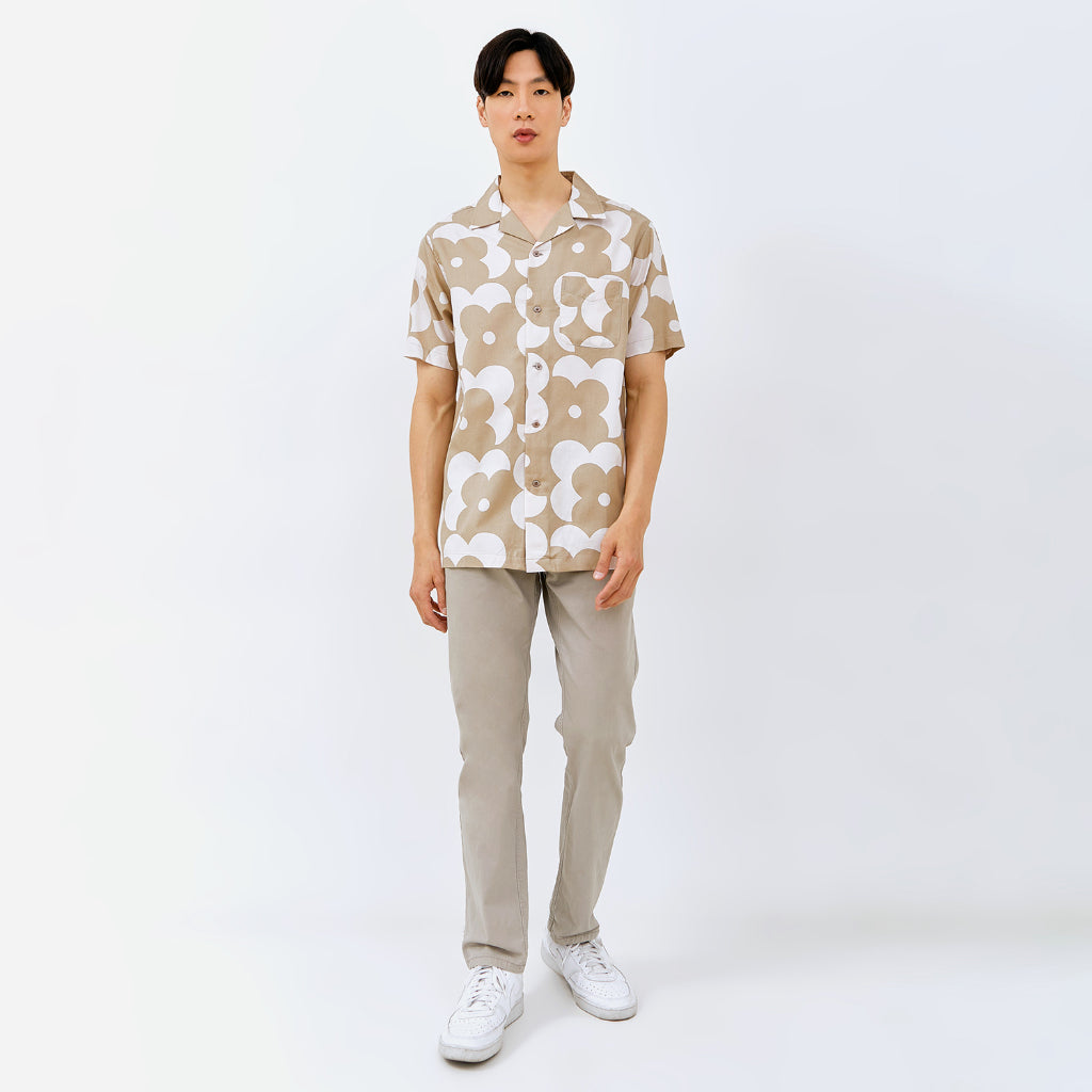 M231 Kemeja Pria Printing Hawaii Pendek 0155