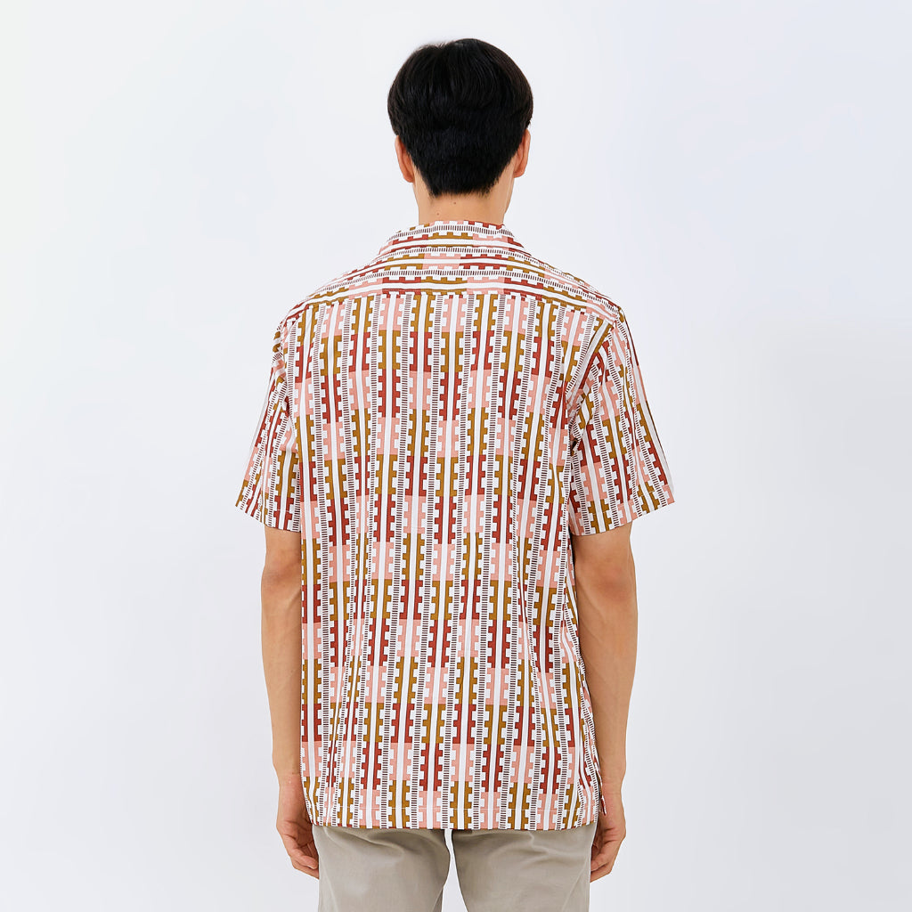 M231 Kemeja Pria Printing Hawaii Pendek 0151