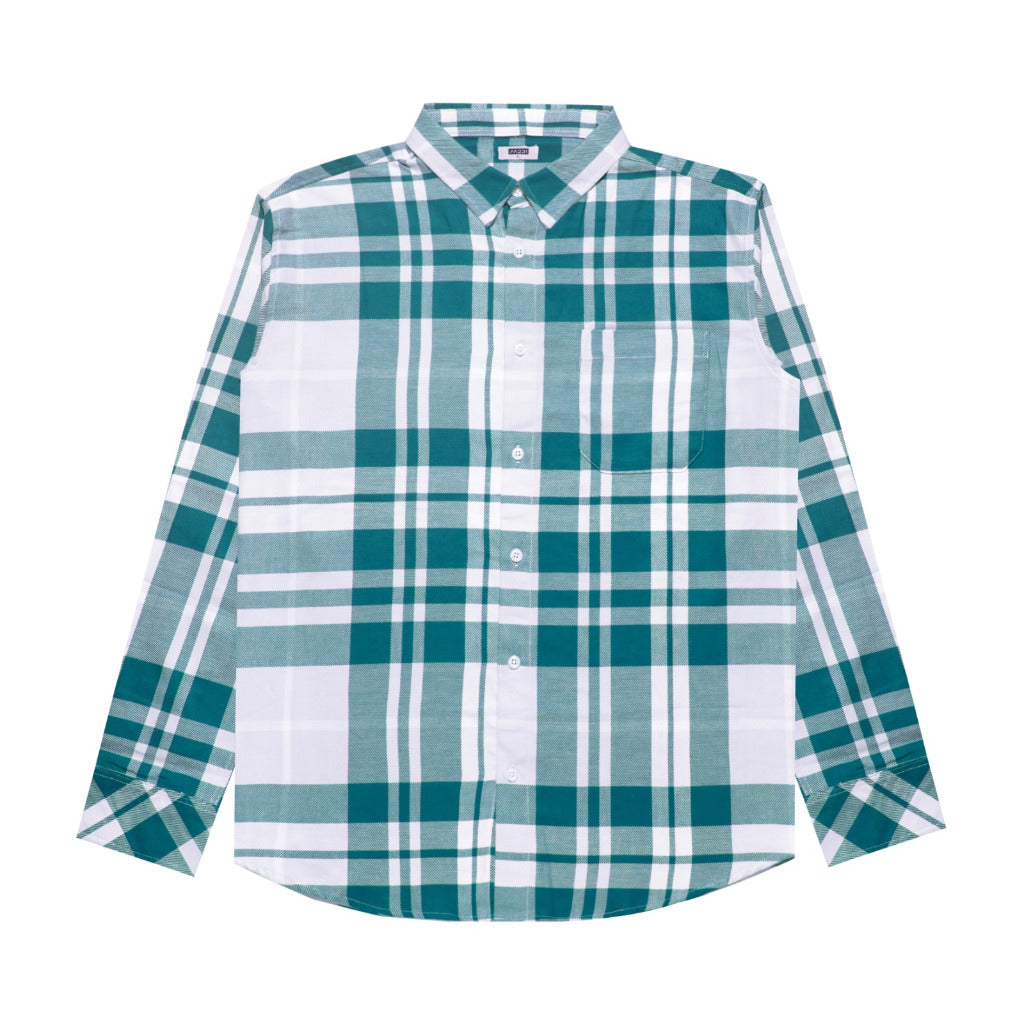 M231 Kemeja Pria Flannel Oversized Panjang 0081
