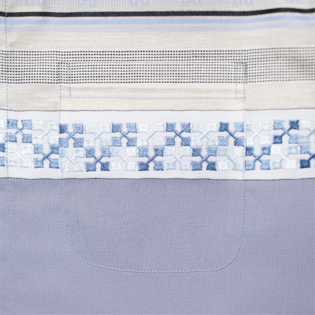 M231 Kemeja Pria Koko Panjang Biru 0417