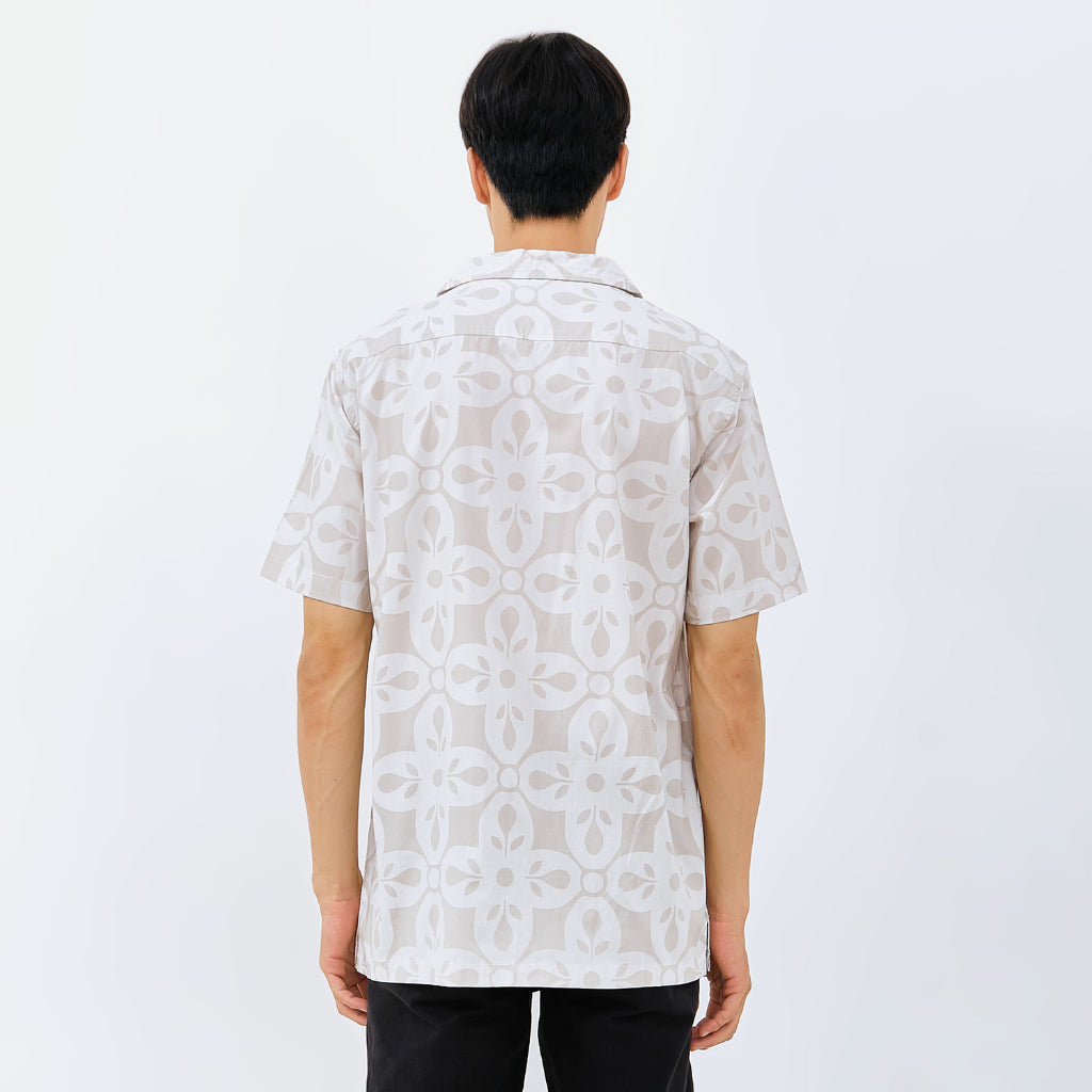 M231 Kemeja Pria Printing Hawaii Pendek 0153
