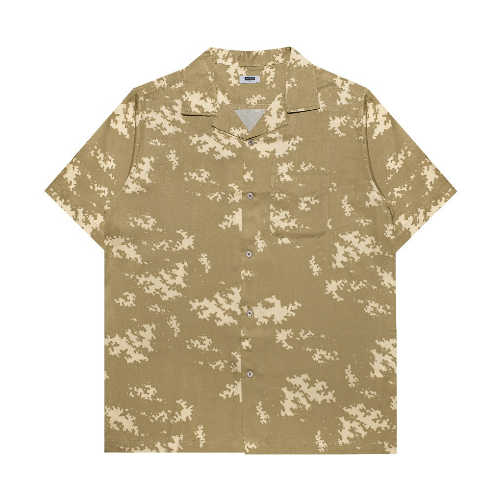 M231 Kemeja Pria Printing Hawaii Pendek 0227