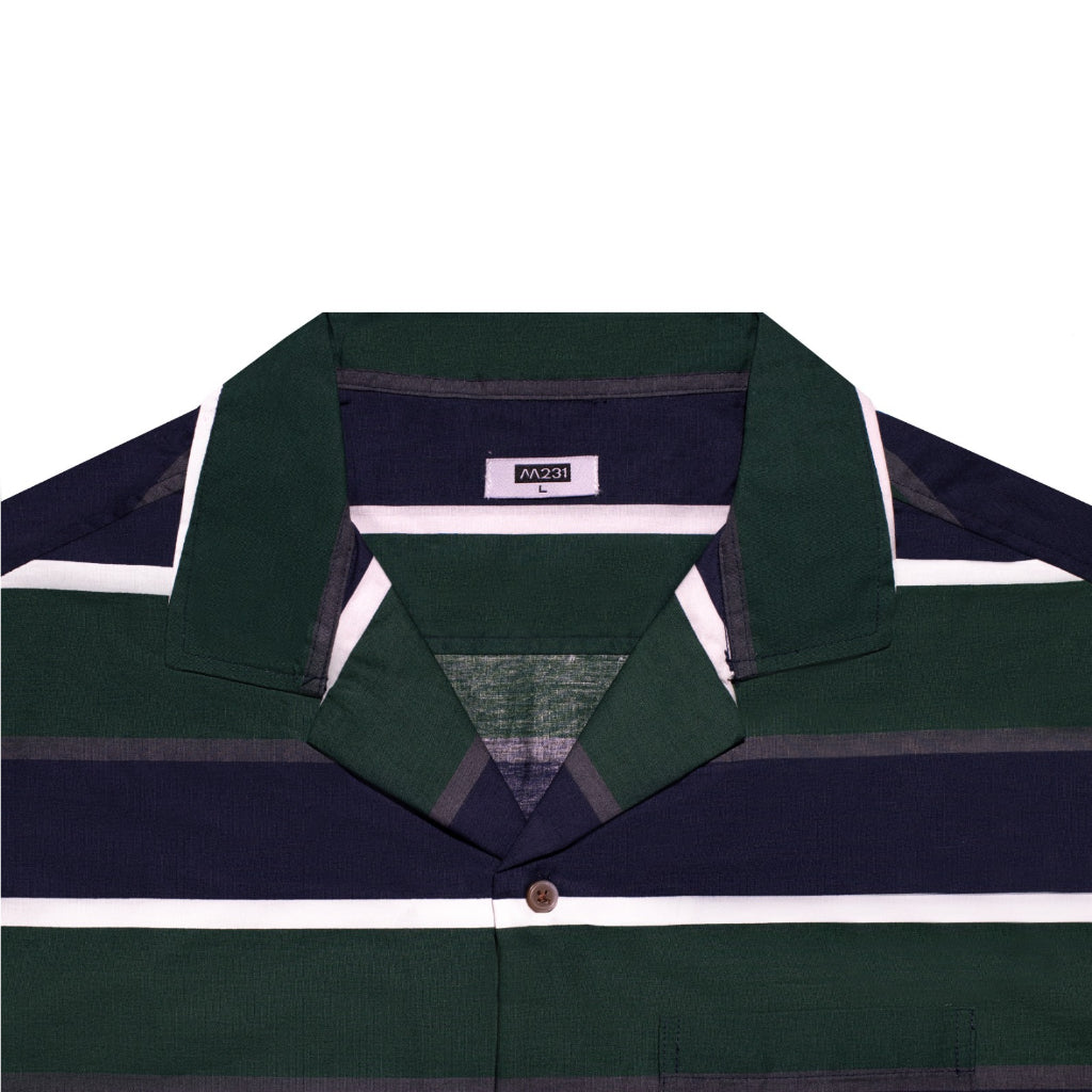 M231 Kemeja Pria Stripe Hawaii Navy 3169B