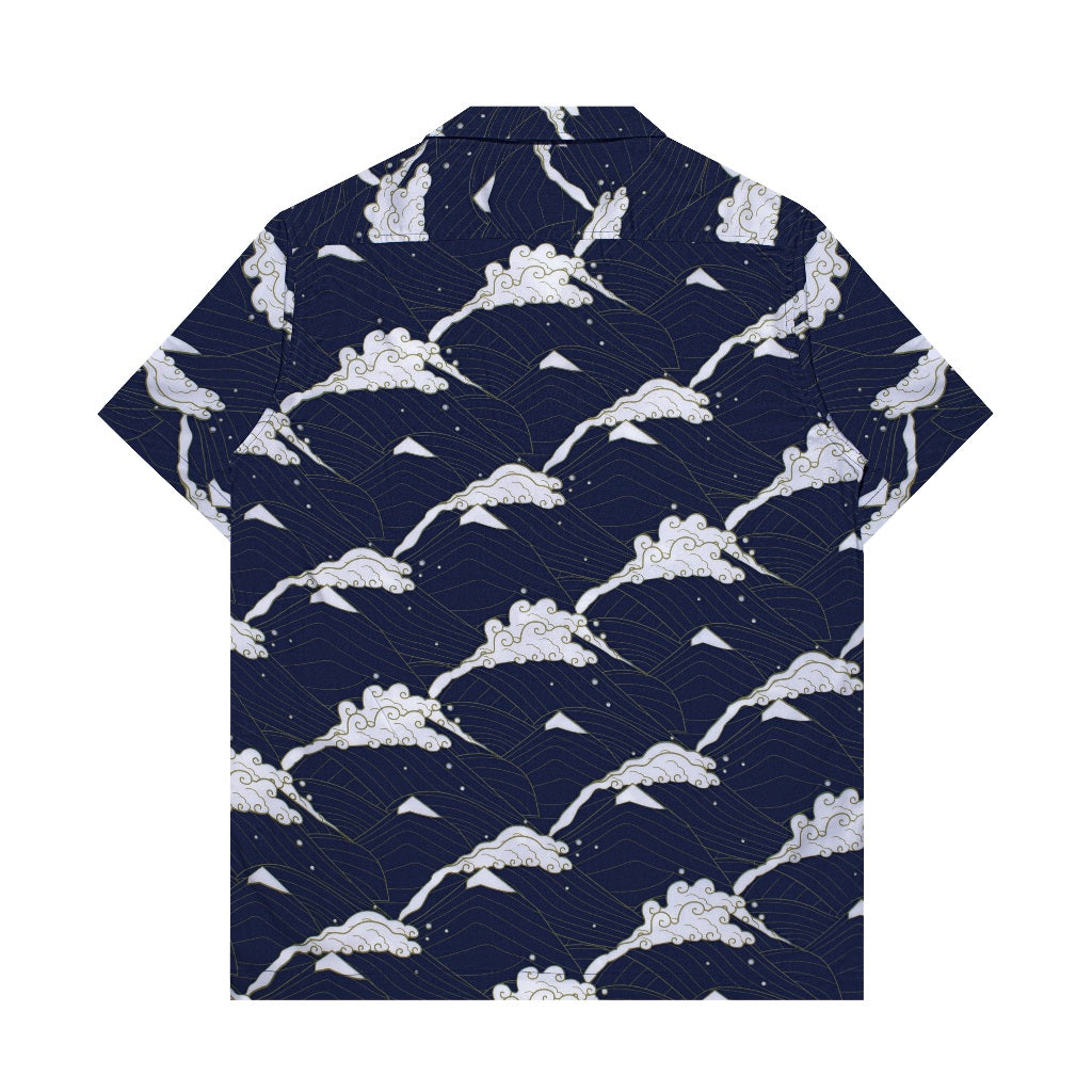 M231 Kemeja Pria Printing Hawaii Pendek 0129