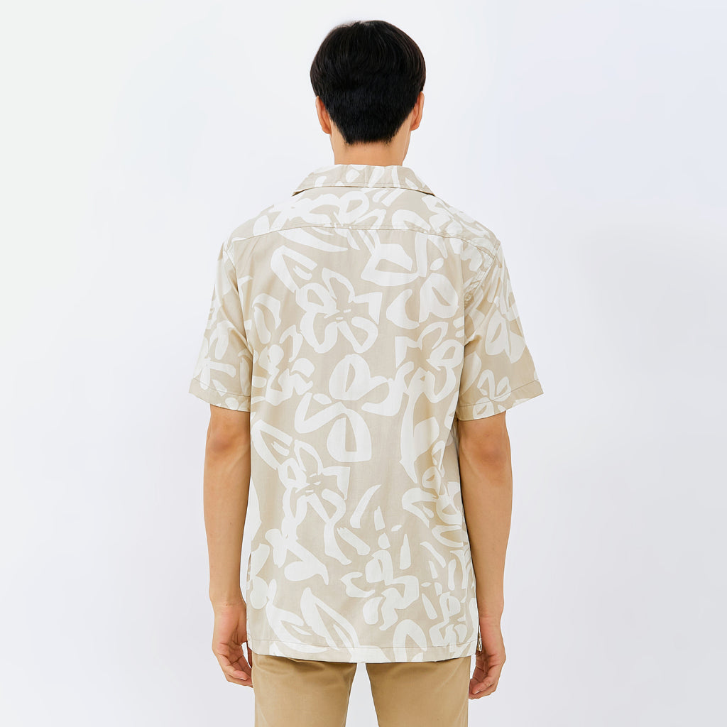 M231 Kemeja Pria Printing Hawaii Pendek 0091