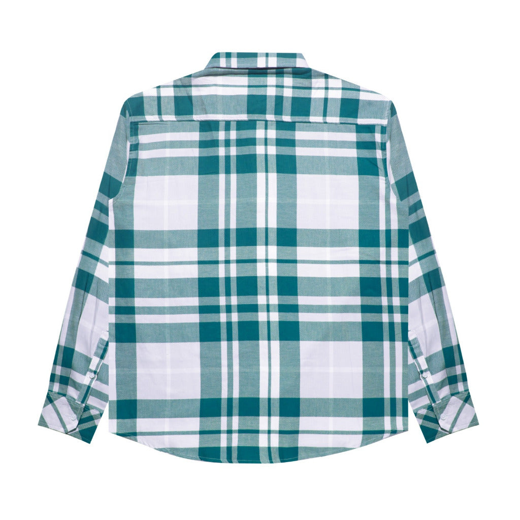 M231 Kemeja Pria Flannel Oversized Panjang 0081