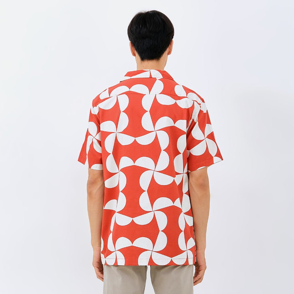 M231 Kemeja Pria Printing Hawaii Pendek 0150