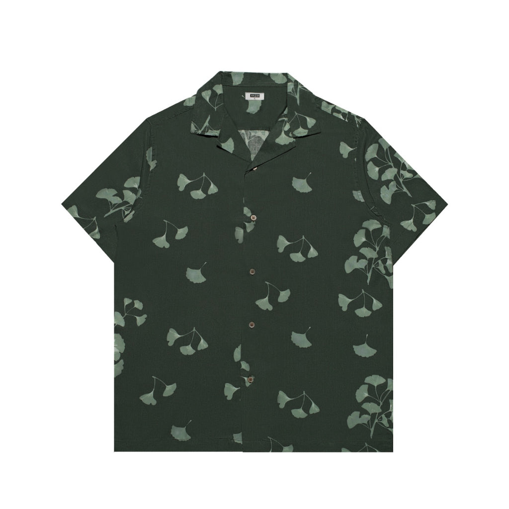 M231 Kemeja Pria Printing Hawaii Pendek Army 3180A