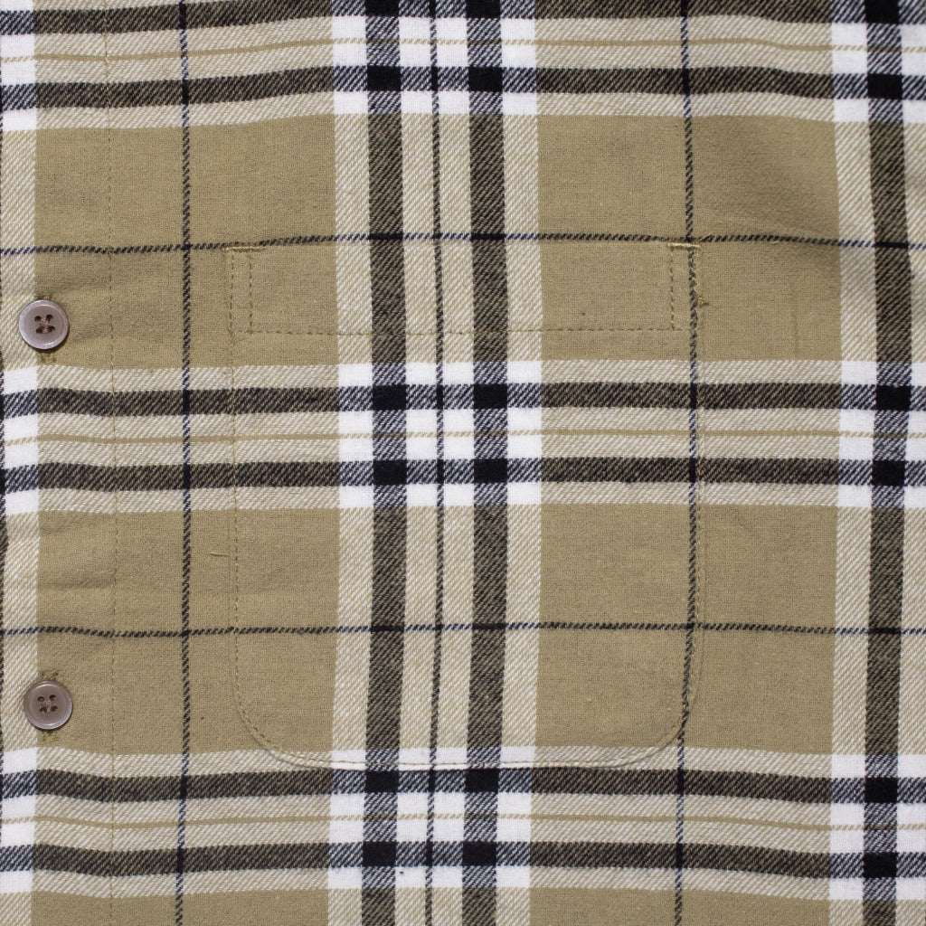 M231 Kemeja Pria Flannel Panjang Coklat 0103