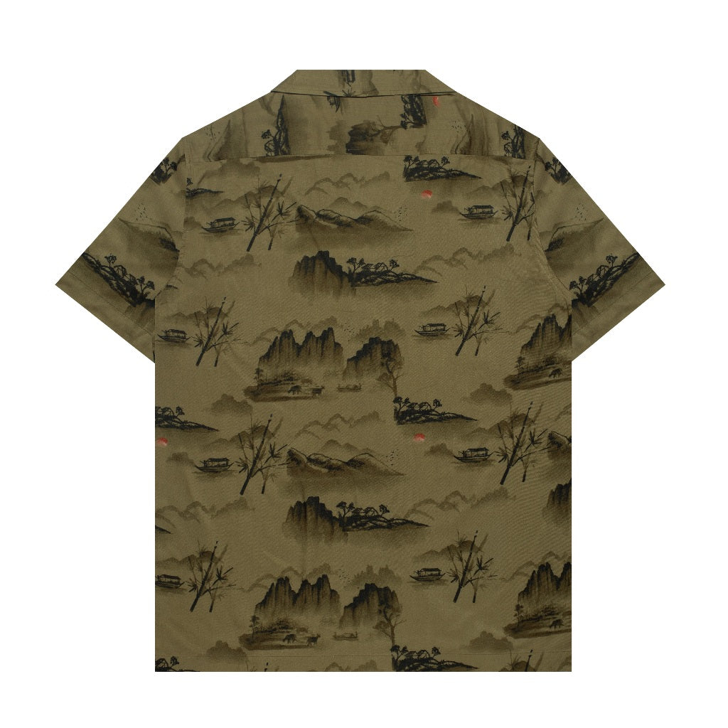 M231 Kemeja Pria Printing Hawaii Pendek 0130