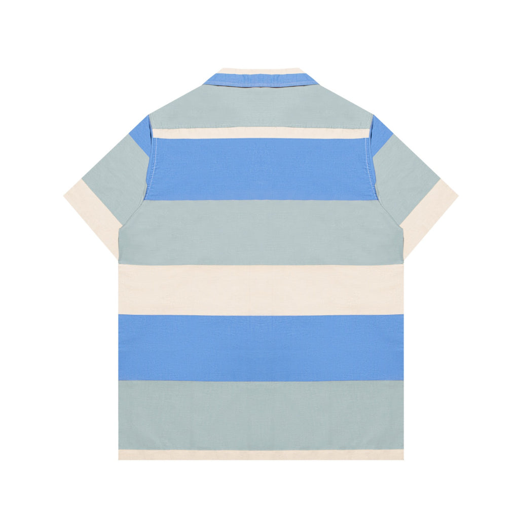 M231 Kemeja Pria Stripe Hawaii Pendek Tosca 3170A