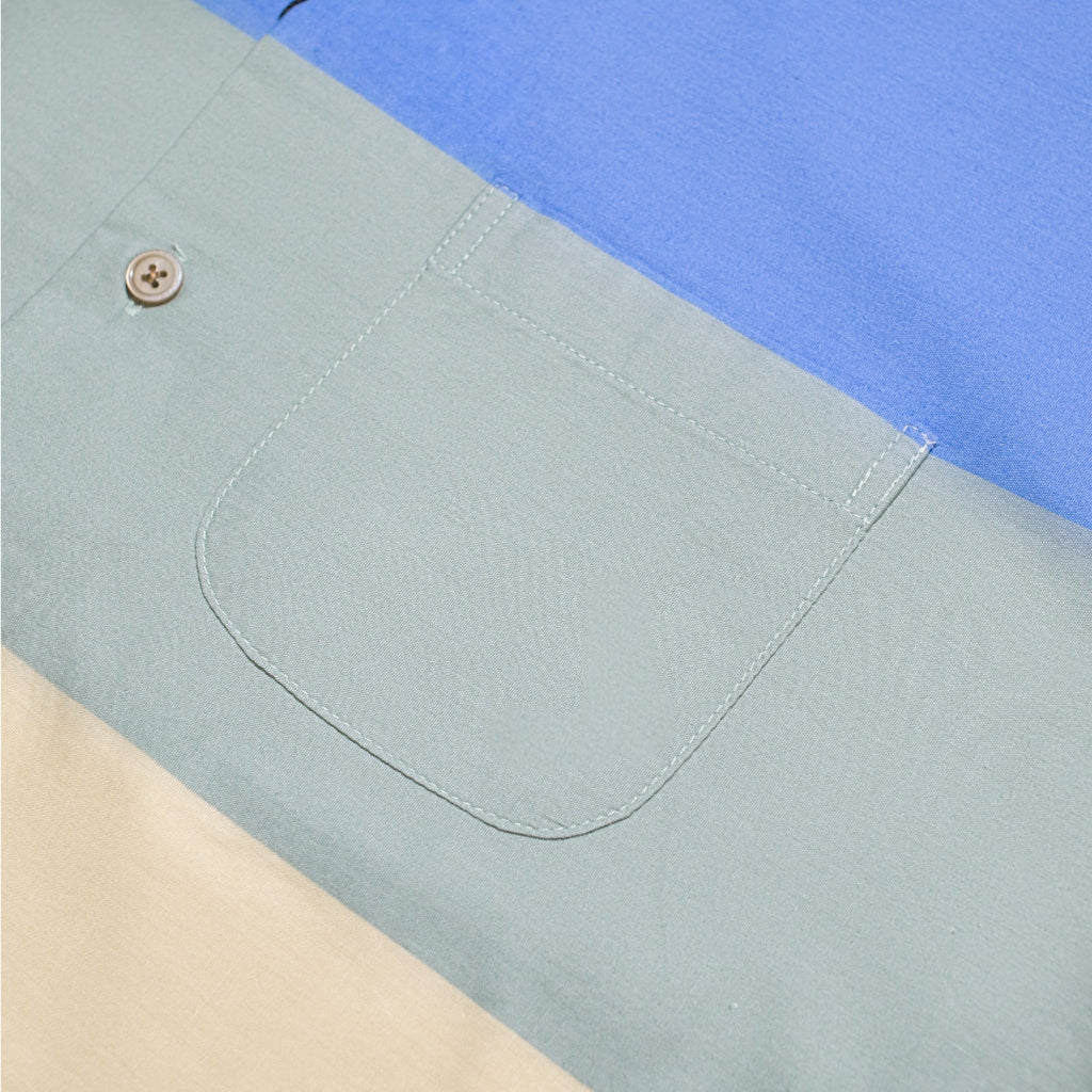 M231 Kemeja Pria Stripe Hawaii Pendek Tosca 3170A