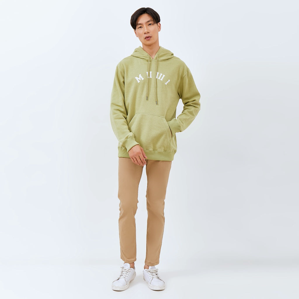 M231 Hoodie Panjang Hijau Pupus 2197L