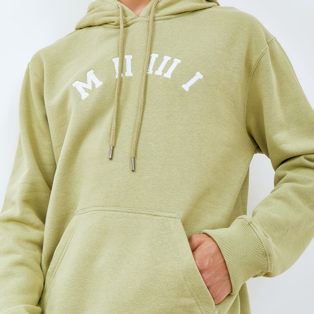 M231 Hoodie Panjang Hijau Pupus 2197L