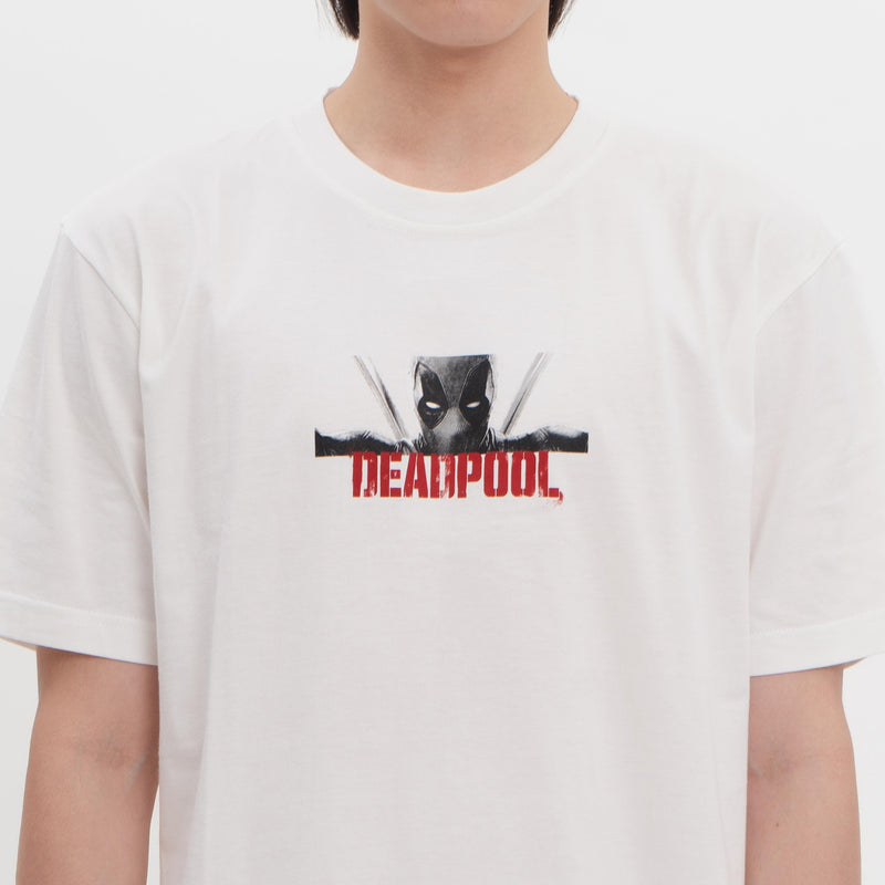 Marvel Collection M231 T-Shirt Marvel Deadpool & Wolverine Putih 0441