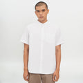 M231 Kemeja Pria Basic Polos Oxford Warna Putih 1457T