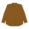 M231 Kemeja Pria Shanghai Polos Panjang Coklat 0915B