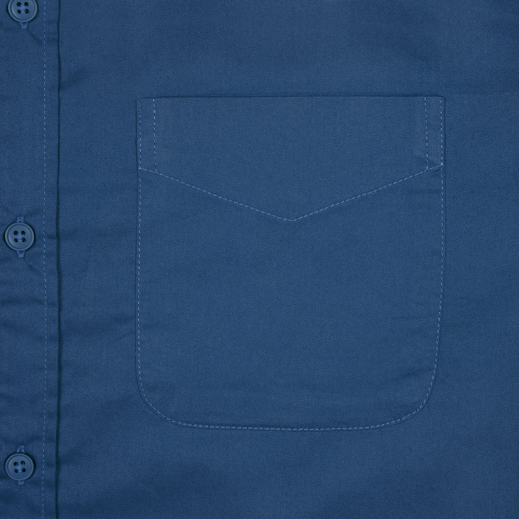 M231 Kemeja Pria Shanghai Polos Panjang Navy 0915F