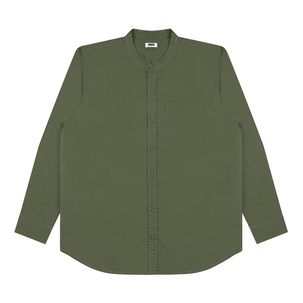 M231 Kemeja Pria Shanghai Polos Panjang Army 0915H