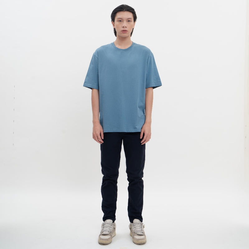 M231 T-Shirt Polos Oversized Pendek BIru 1973J