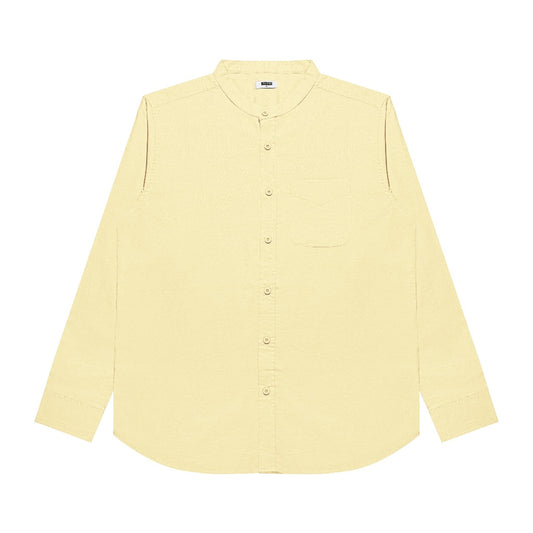 M231 Kemeja Pria Shanghai Polos Panjang Kuning 0185B