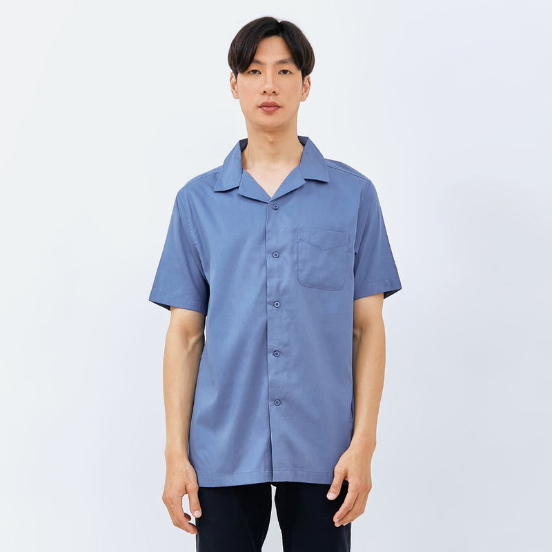 M231 Kemeja Pria Basic Polos Hawaii Pendek 0159