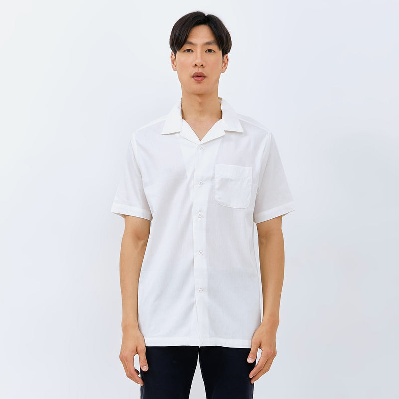 M231 Kemeja Pria Basic Polos Hawaii Pendek 0159