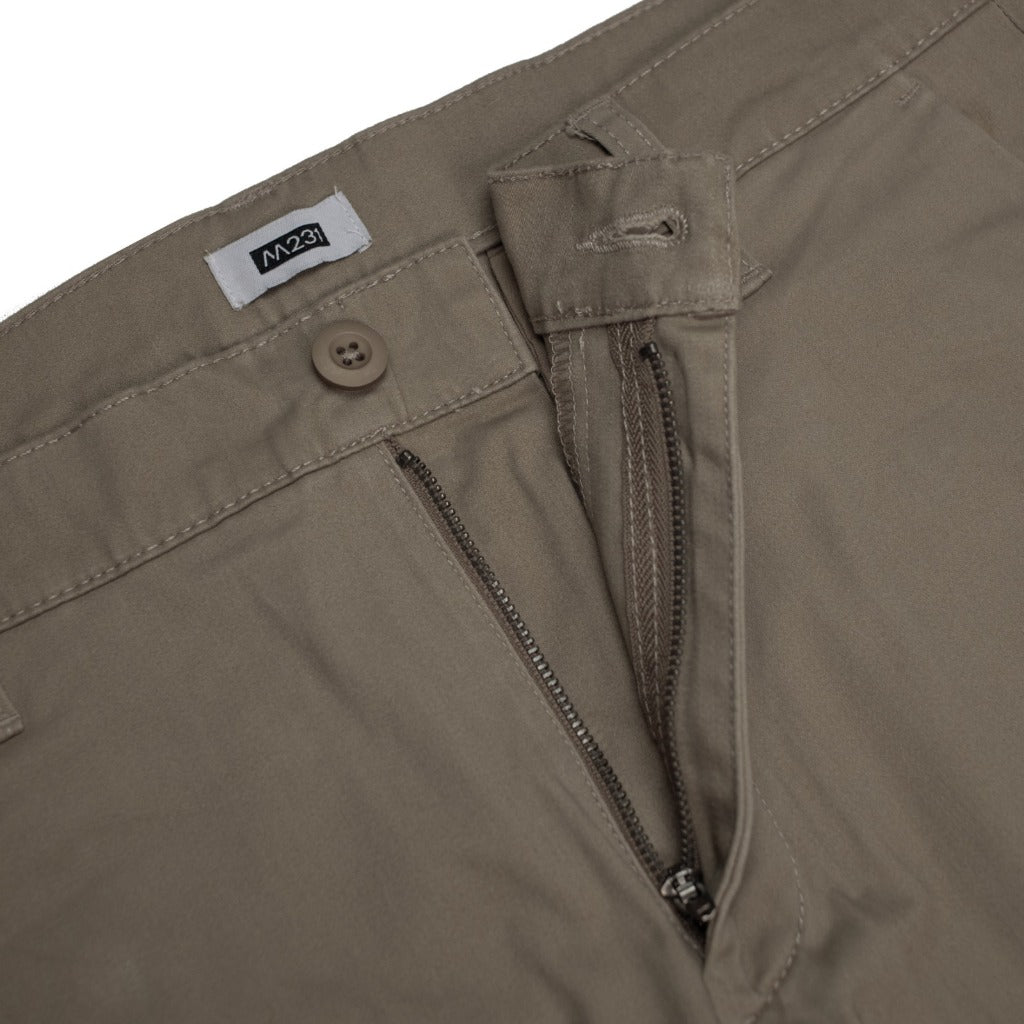 M231 Celana Panjang Pria Chino Pants Slim Fit Stretch Dark Grey 0080